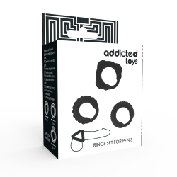Addicted Toys - Ensemble C-Ring Noir